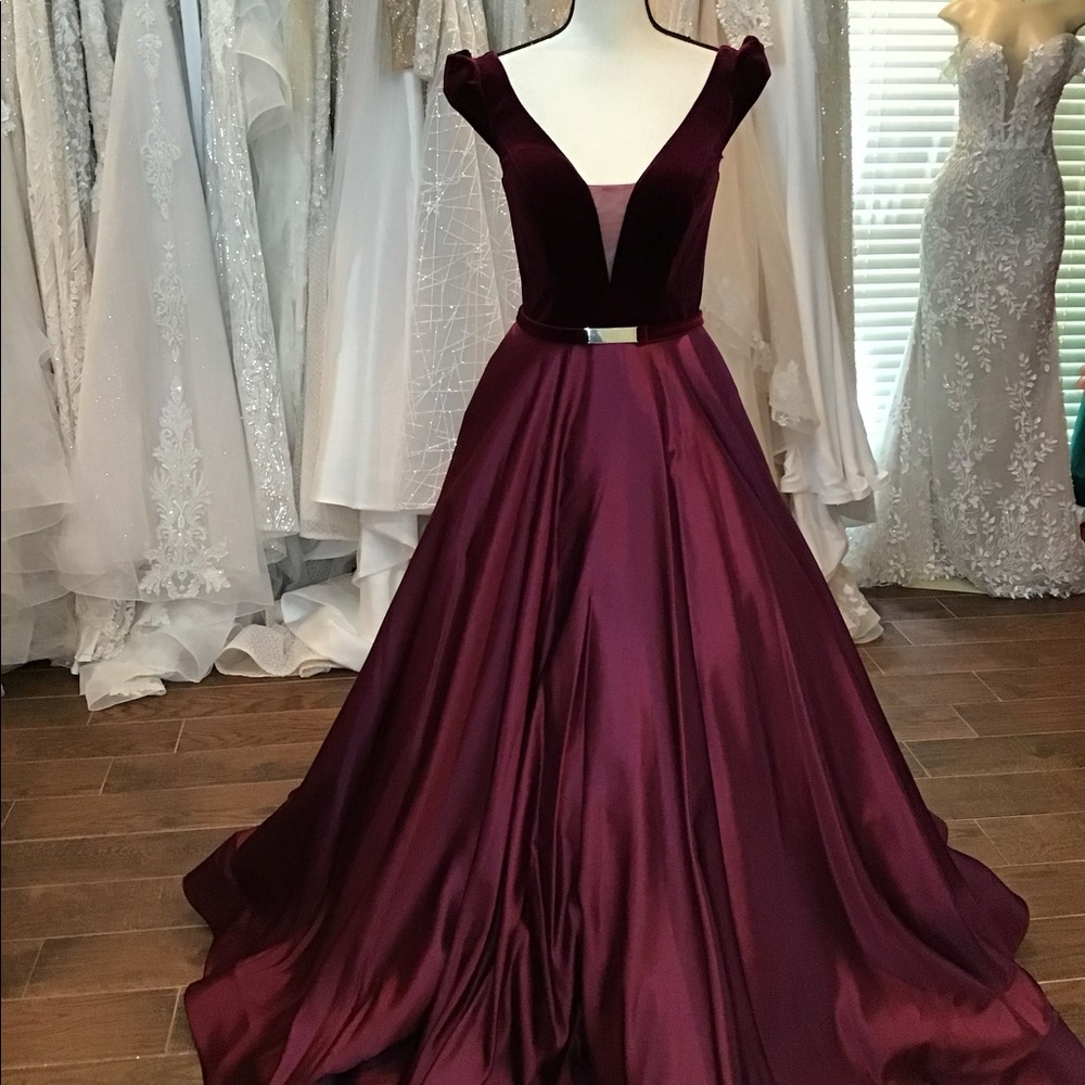 Velvet ball gown